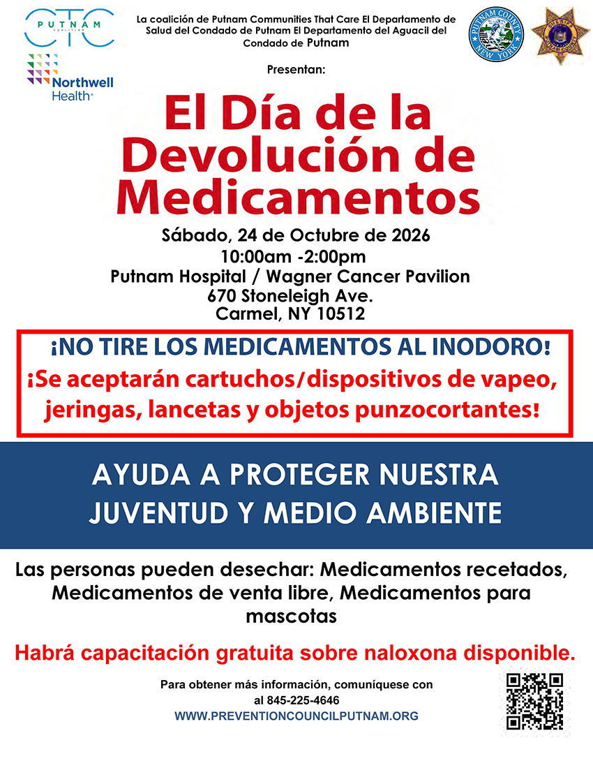 medication take back day 10 24 26 spanish